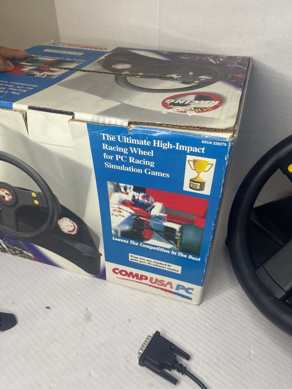 NIB CompUSA PC Formula Racing Ultimate High-Impact PC Racing Wheel - Picture 5 of 9